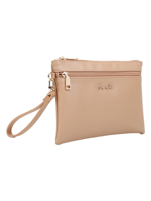 AMBER Bolso de mano con pu&ntilde;o arena - Bolsos Mujer