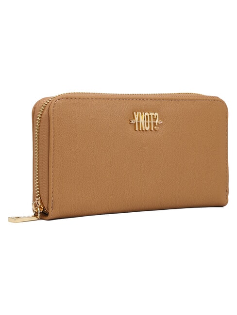 LOVERS Cartera grande con cremallera caramelo - Carteras Mujer