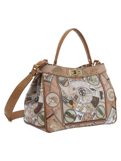 FASHIONOPOLY Bolso de mano con correa para el hombro arena - Bolsos Mujer