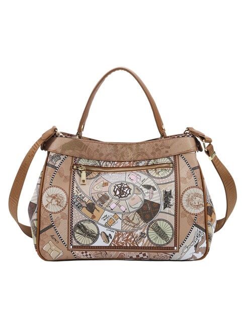 FASHIONOPOLY Bolso de mano con correa para el hombro arena - Bolsos Mujer
