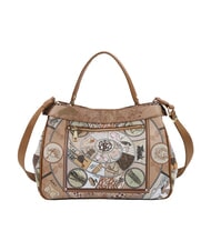 YNOT FASHIONOPOLY Bolso de mano con correa para el hombro arena - Bolsos Mujer - 3