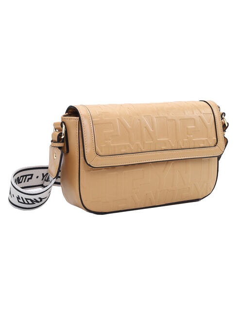 KATE Bolso de hombro con solapa caramelo - Bolsos Mujer