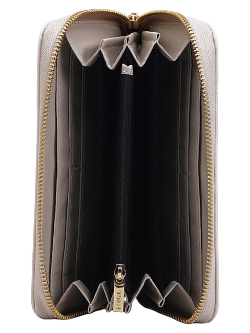 LOVERS Cartera grande con cremallera crema - Carteras Mujer