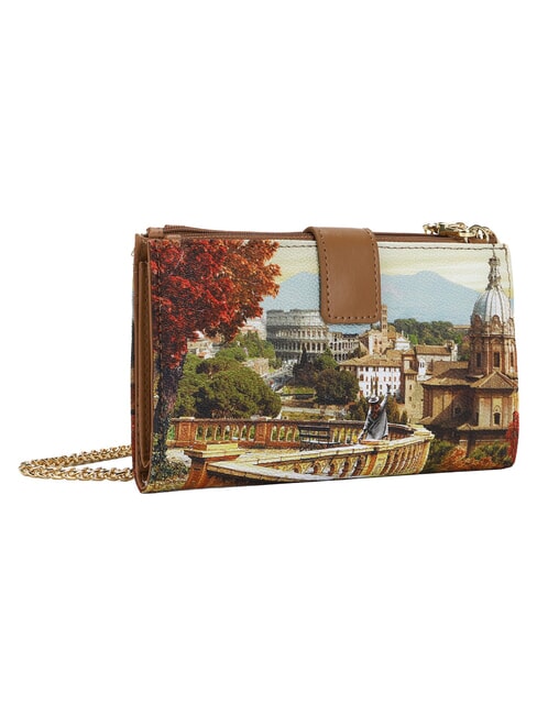YESBAG Cartera de mano con correa para el hombro paisaje de Roma - Bolsos Mujer