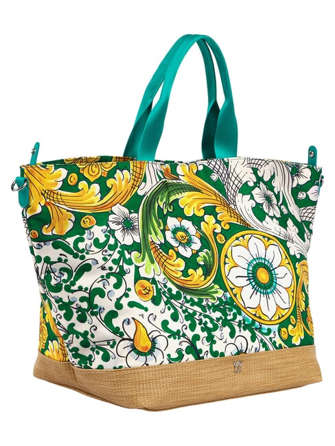 ORTIGIA Bolsa de playa grande esmeralda - Bolsos Mujer