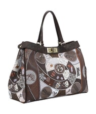 YNOT FASHIONOPOLY Bolso de mano con correa para el hombro. chocolate - Bolsos Mujer - 2
