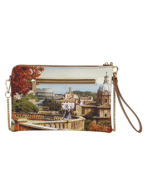 YESBAG Bolso de mano plano con pu&ntilde;o paisaje de Roma - Bolsos Mujer