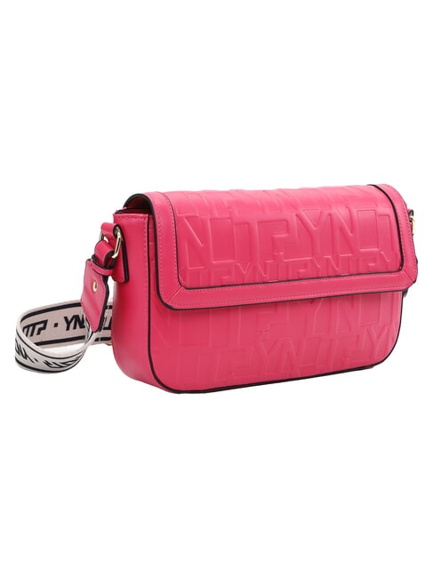 KATE Bolso de hombro con solapa fucsia - Bolsos Mujer