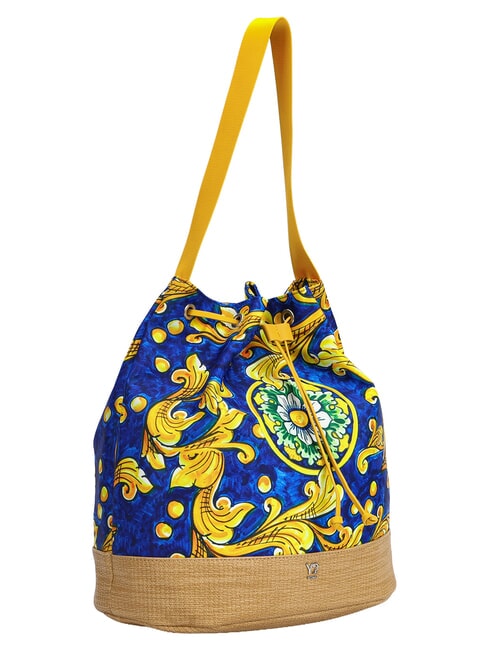 ORTIGIA Bolso cubo zafiro - Bolsos Mujer