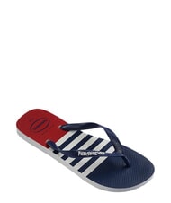 HAVAIANAS Chanclas TOP NAUTICAL blanco/azul marino/rojo apache - Zapatos Hombre - 3
