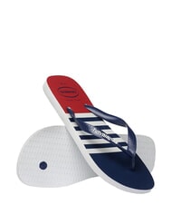 HAVAIANAS Chanclas TOP NAUTICAL blanco/azul marino/rojo apache - Zapatos Hombre - 4