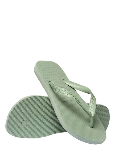 TOP SENSES Chancletas verde humo - Zapatos Mujer