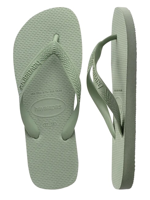 TOP SENSES Chancletas verde humo - Zapatos Mujer