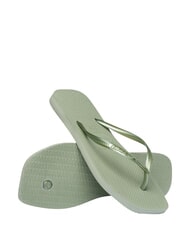 HAVAIANAS SLIM SQUARE Chanclas de punta cuadrada verde humo - Zapatos Mujer - 4
