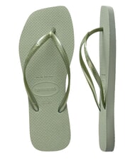 HAVAIANAS SLIM SQUARE Chanclas de punta cuadrada verde humo - Zapatos Mujer - 5