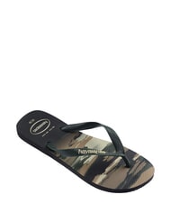 HAVAIANAS Chanclas TOP CAMU aceituna negra/verde - Zapatos unisex - 3