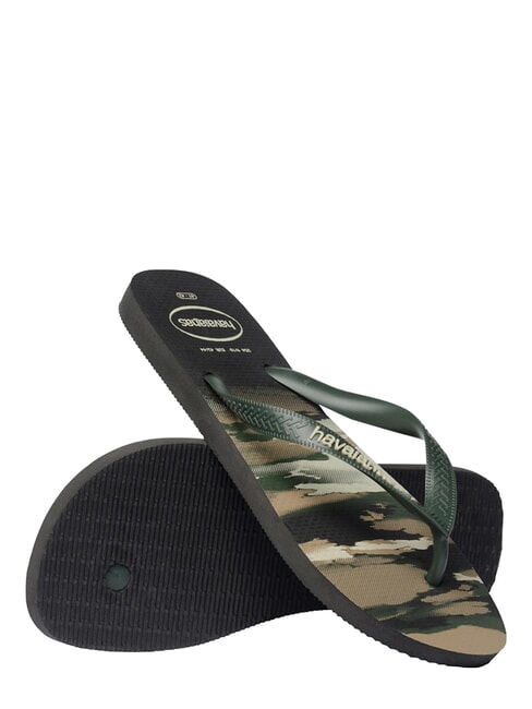 Chanclas TOP CAMU aceituna negra/verde - Zapatos unisex