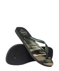 HAVAIANAS Chanclas TOP CAMU aceituna negra/verde - Zapatos unisex - 4