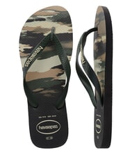 HAVAIANAS Chanclas TOP CAMU aceituna negra/verde - Zapatos unisex - 5