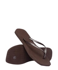 HAVAIANAS SLIM SQUARE Chanclas de punta cuadrada darkbro - Zapatos Mujer - 4