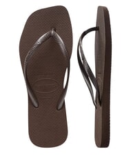 HAVAIANAS SLIM SQUARE Chanclas de punta cuadrada darkbro - Zapatos Mujer - 5