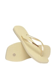 HAVAIANAS SQUARE LOGO Chancletas crema de mantequilla - Zapatos Mujer - 4
