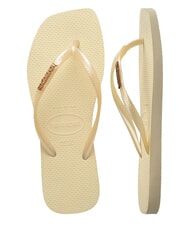 HAVAIANAS SQUARE LOGO Chancletas crema de mantequilla - Zapatos Mujer - 5