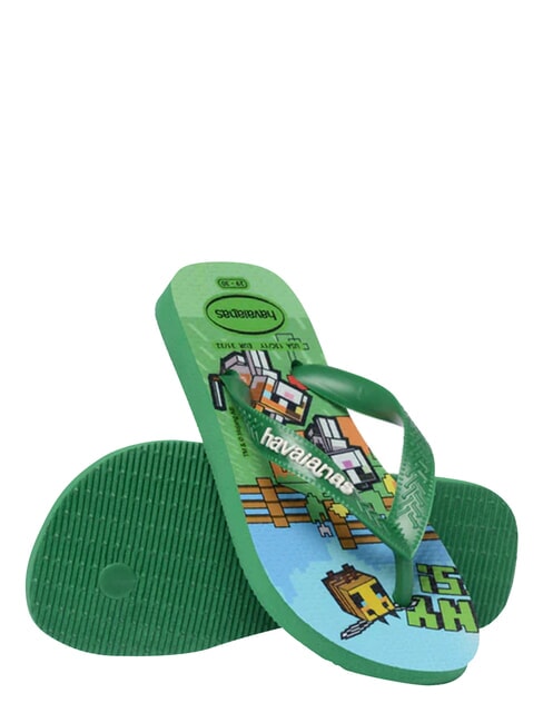 MINECRAFT Chanclas verde 4 - Zapatos de beb&eacute;
