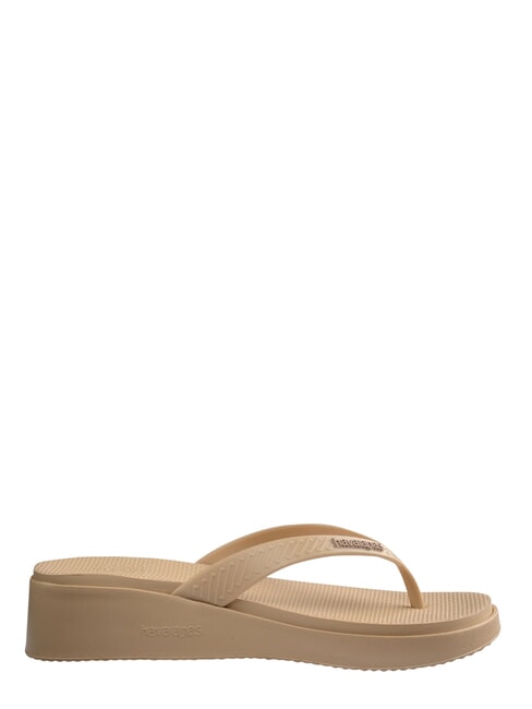 HIGH PLATFORM Chanclas dorado - Zapatos Mujer
