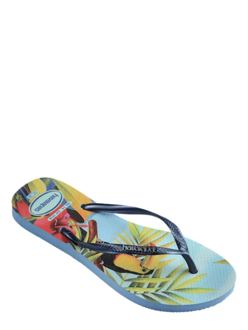  Chanclas TROPICALES DELGADAS azul Azul - Zapatos Mujer