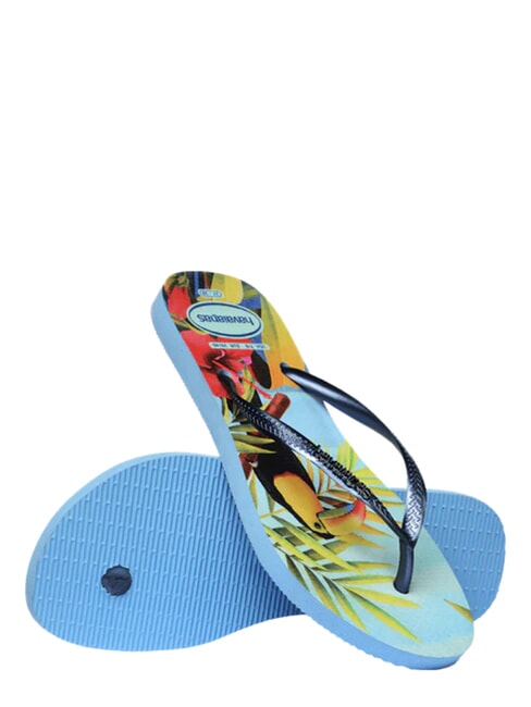  Chanclas TROPICALES DELGADAS azul Azul - Zapatos Mujer