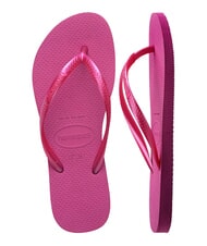 HAVAIANAS Chanclas SLIM goma rosa metalizada - Zapatos Mujer - 5