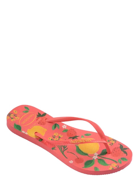 SLIM SUMMER BLISS Chanclas coral tropical - Zapatos Mujer