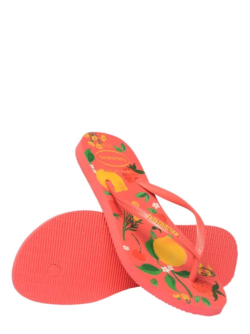SLIM SUMMER BLISS Chanclas coral tropical - Zapatos Mujer