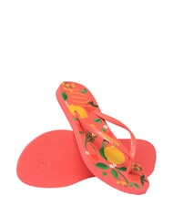 HAVAIANAS SLIM SUMMER BLISS Chanclas coral tropical - Zapatos Mujer - 4
