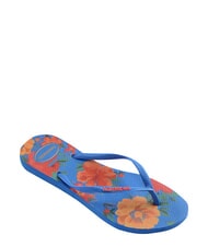 HAVAIANAS SLIM SUMMER BLISS Chanclas azul brillante - Zapatos Mujer - 3