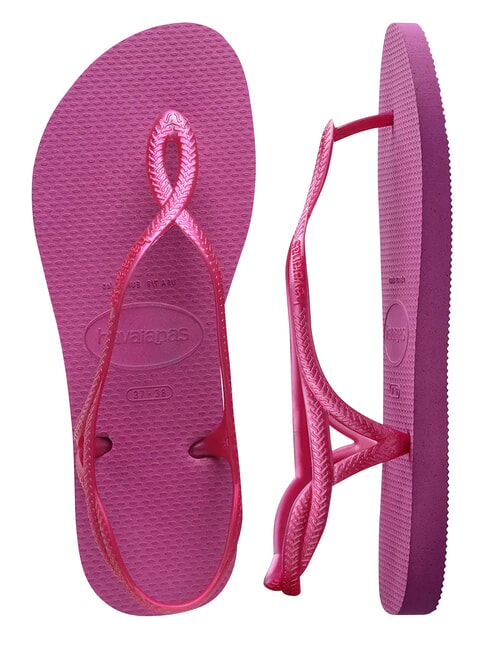 Chanclas LUNA goma rosa/goma rosa - Zapatos Mujer