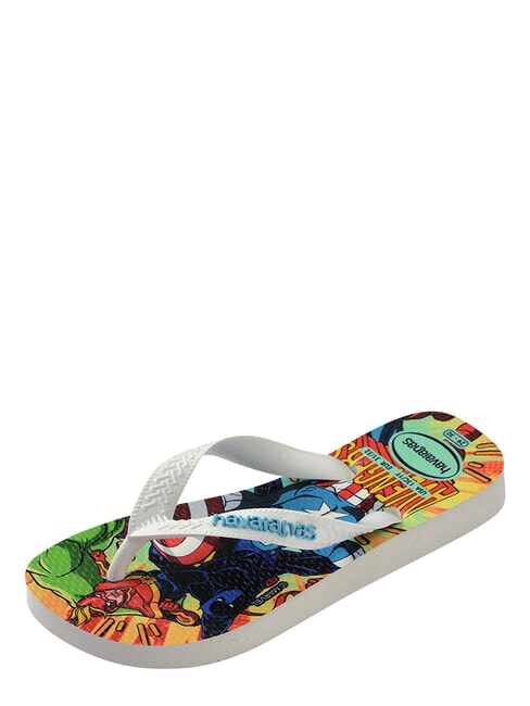 TOP MARVEL 2 Chanclas BLANCO / BLANCO / AZUL - Zapatos de beb&eacute;