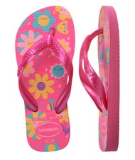 HAVAIANAS FLORES Chanclas Flujo rosa/goma rosa - Zapatos de beb&eacute; - 6