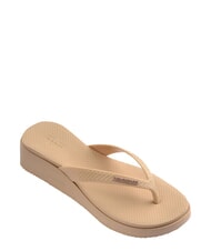 HAVAIANAS HIGH PLATFORM Chanclas dorado - Zapatos Mujer - 3