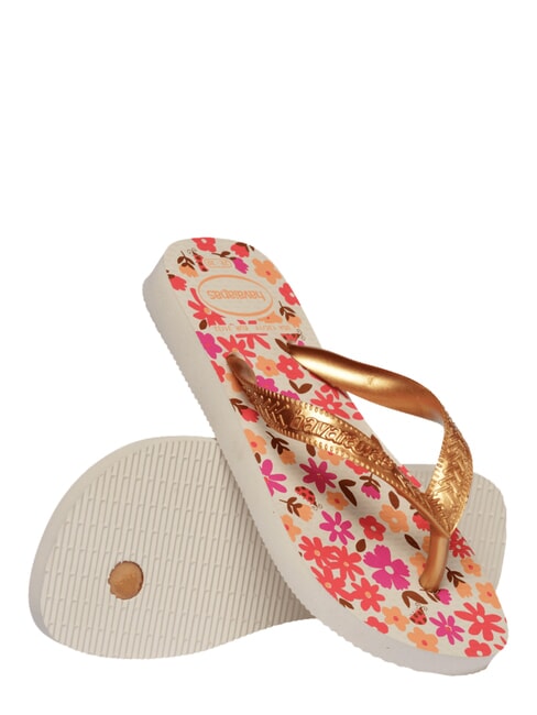 FLORES Chanclas beige/dorado - Zapatos de beb&eacute;