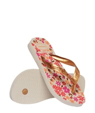 HAVAIANAS FLORES Chanclas beige/dorado - Zapatos de beb&eacute; - 4