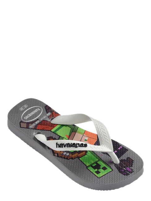 MINECRAFT Chanclas gris acero/blanco - Zapatos de beb&eacute;