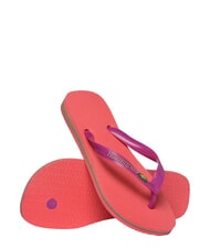 HAVAIANAS BRASIL LOGO Chanclas para hombre coral/rosa - Zapatos unisex - 4