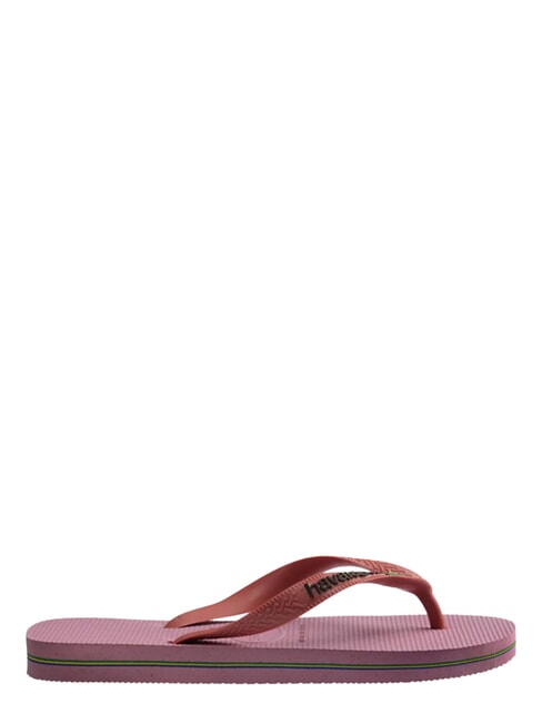 BRASIL LOGO Chanclas para hombre rosas de gasa - Zapatos unisex