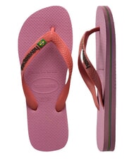 HAVAIANAS BRASIL LOGO Chanclas para hombre rosas de gasa - Zapatos unisex - 4
