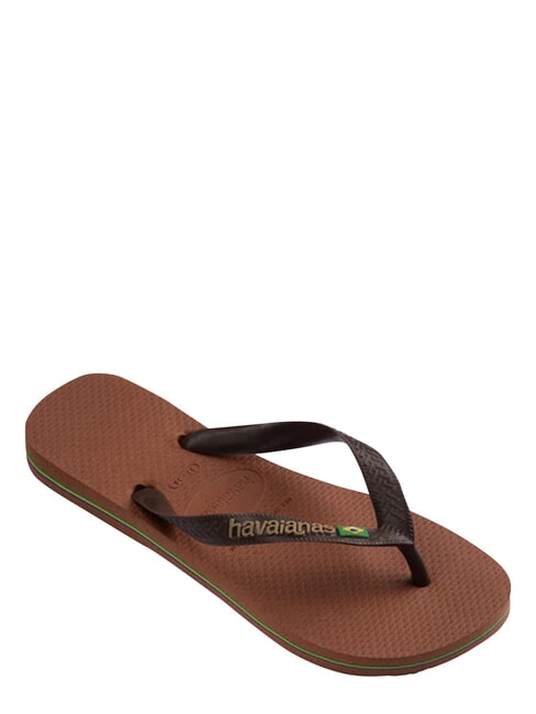 BRASIL LOGO Chanclas para hombre &oacute;xido/marr&oacute;n oscuro - Zapatos unisex