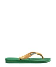 HAVAIANAS BRASIL LOGO Chanclas para hombre verde/amarillo - Zapatos unisex - 2