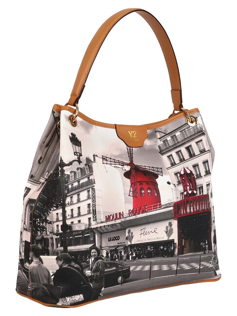 ELEGANCE Bolso de hombro XL oscuro - Bolsos Mujer