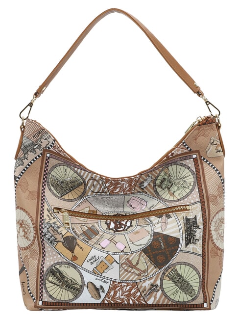 FASHIONOPOLY Bolso de hombro arena - Bolsos Mujer